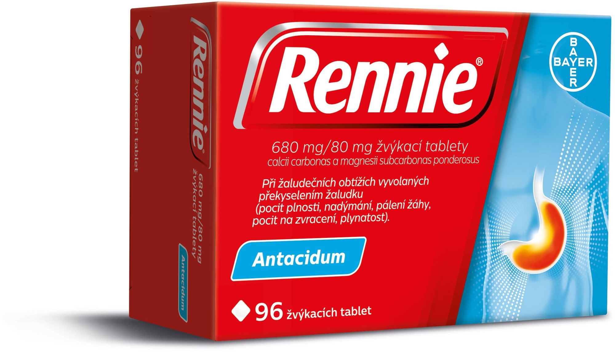 Rennie 96 žvýkacích tablet