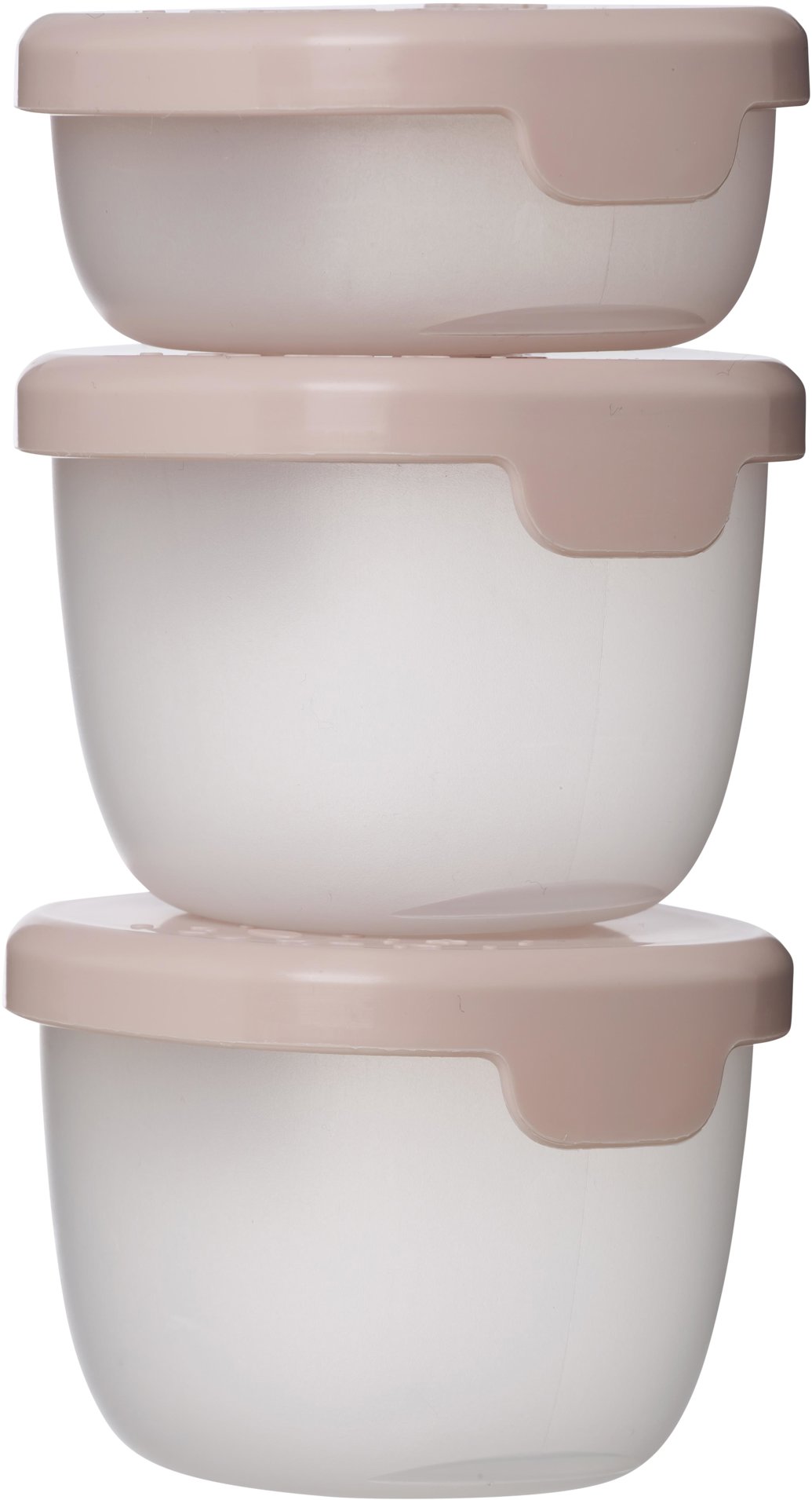 b.box Sada krabiček Snack tubs 3 ks růžové
