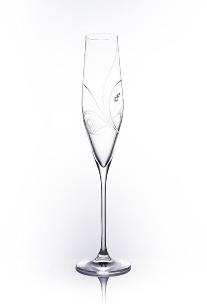 B. Bohemian MEADOW Swarovski Sklenice na sekt 190 ml 2 ks
