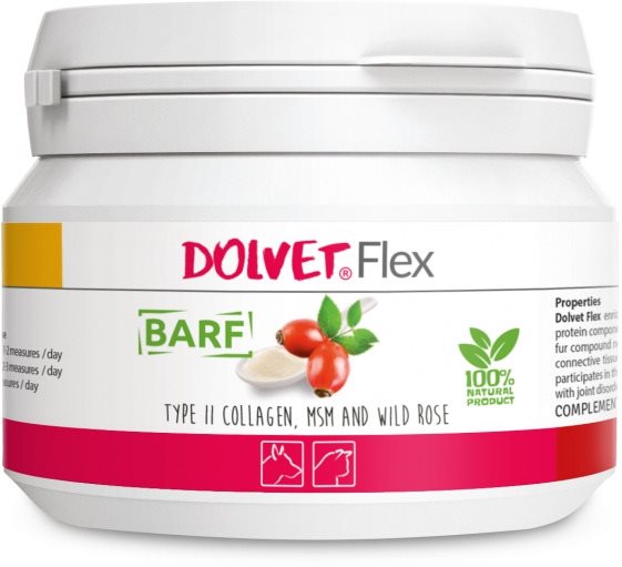 Dolfos Dolvet Flex 100 g - kolagen, MSM a šípek pro zdravé klouby