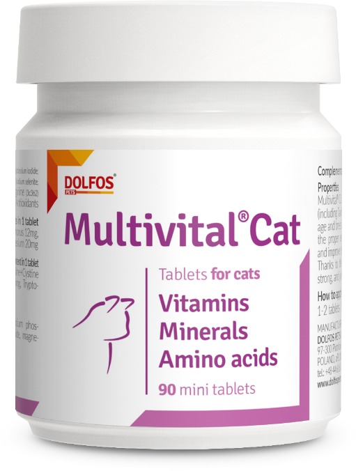 Dolfos Multivital Cat 90 mini tbl. - vitamíny pro zdraví koček