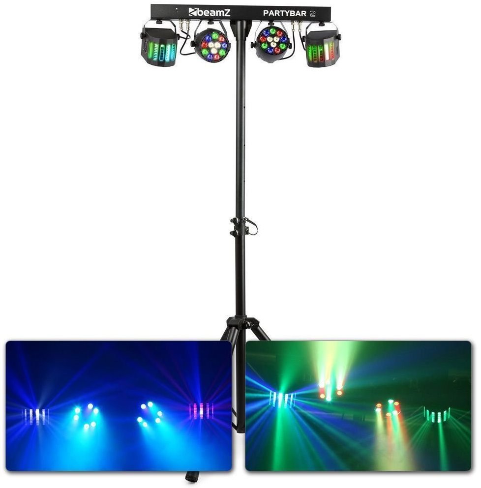 BeamZ Party Bar 2 × LED PAR 12 × 1 W RGBW + 2x Derby 4 × 1 W RGBW