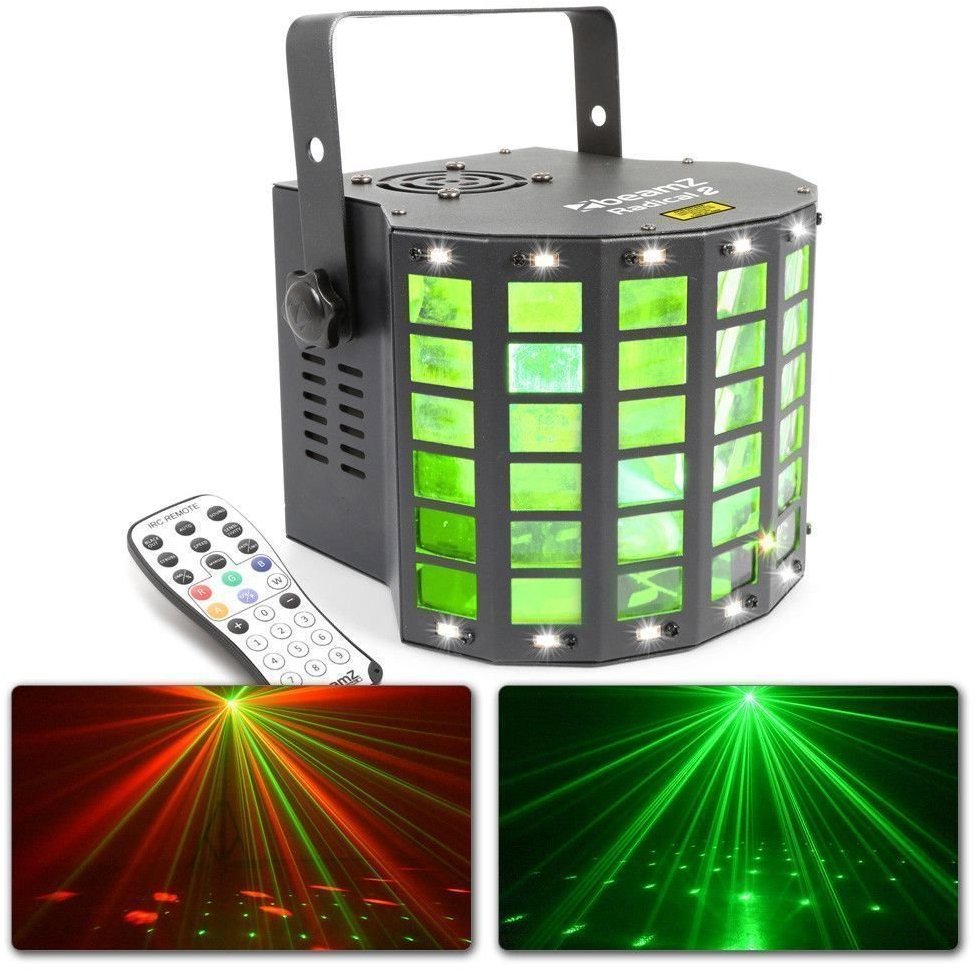 BeamZ Radical II LED Derby S Laserem a stroboskopem