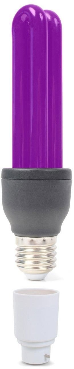 BeamZ BUV27B UV Úsporná žárovka 25 W E27 + Adapter