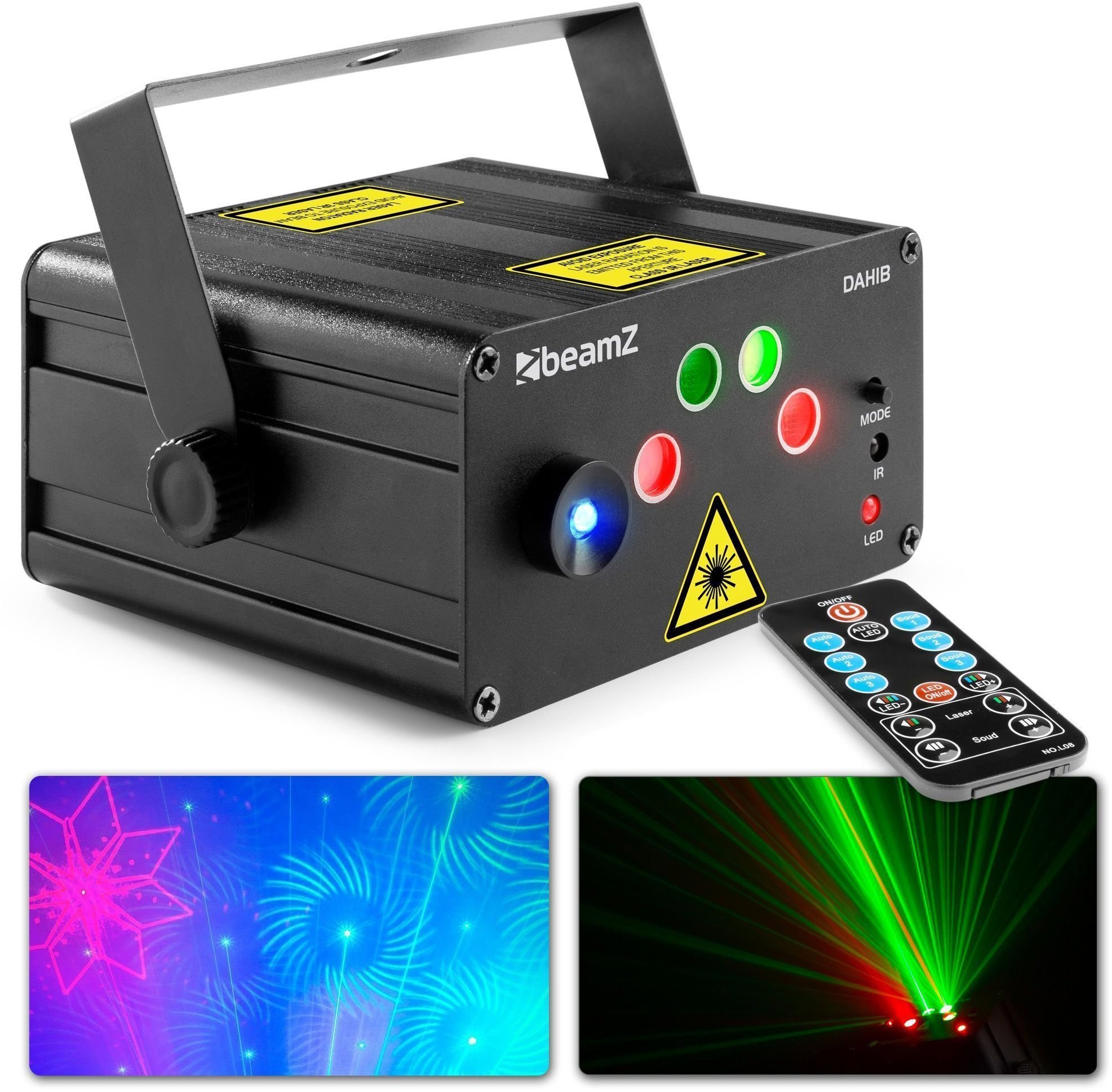 BeamZ Dahib Double RG Gobo Laser System with RGBW LEDs