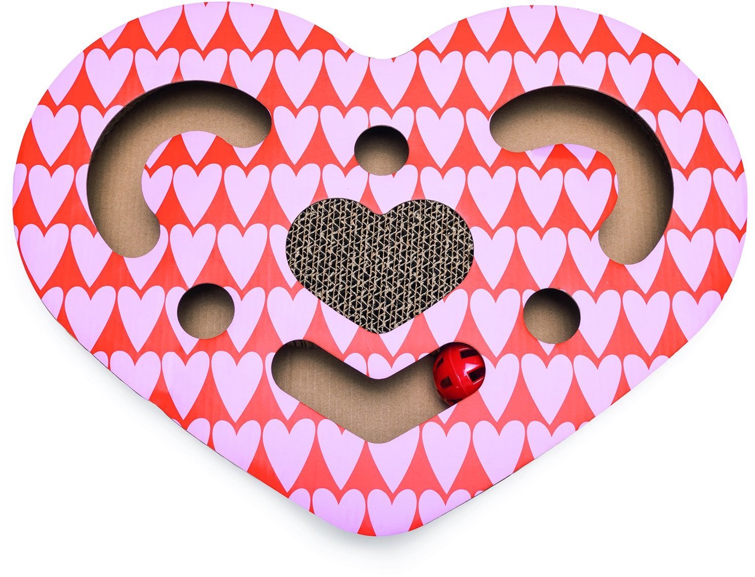 Beeztees Škrabadlo pro kočky Love 40 × 30 cm