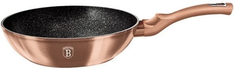 BerlingerHaus WOK s mramorovým povrchem Rosegold Metallic Line 28cm BH-1512