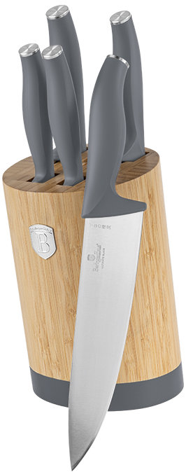 BerlingerHaus Aspen Collection kulatý Sada nožů s kulatým stojanem BAMBOO 6 ks