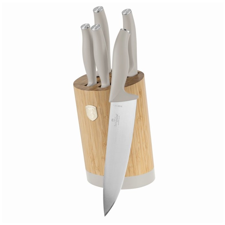 BerlingerHaus Sahara Collection Sada nožů s kulatým stojanem BAMBOO 6 ks