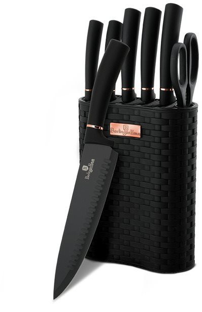 BerlingerHaus Sada nožů ve stojanu Black Rose Collection 7ks BH-2501