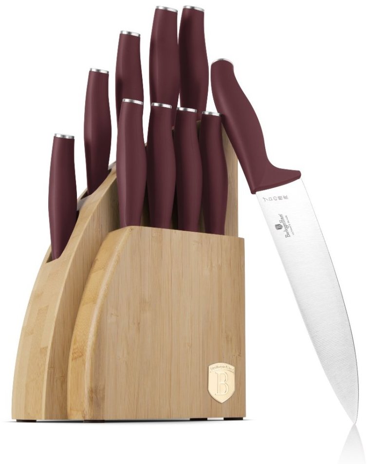 BerlingerHaus Leonardo Collection Sada nožů se stojanem BAMBOO 10 ks