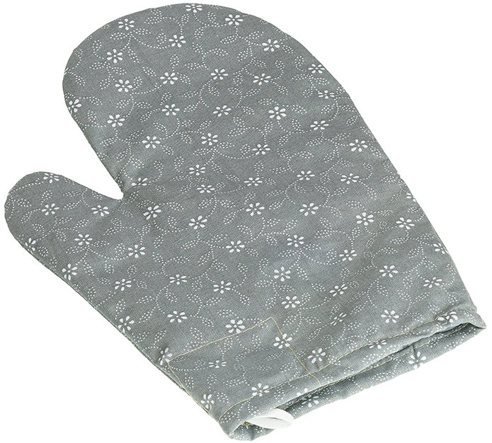 Bellatex Chňapka Adéla 28 × 18 cm 66/227 pnoucí kytička šedá