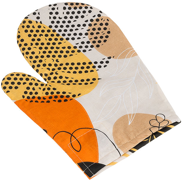 Bellatex Chňapka Adéla 28 × 18 cm 66/233 oblázky oranžové