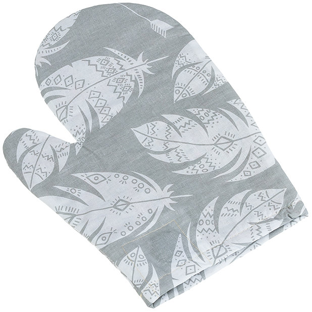 Bellatex Chňapka Adéla 28 × 18 cm 66/237 šedá pírka