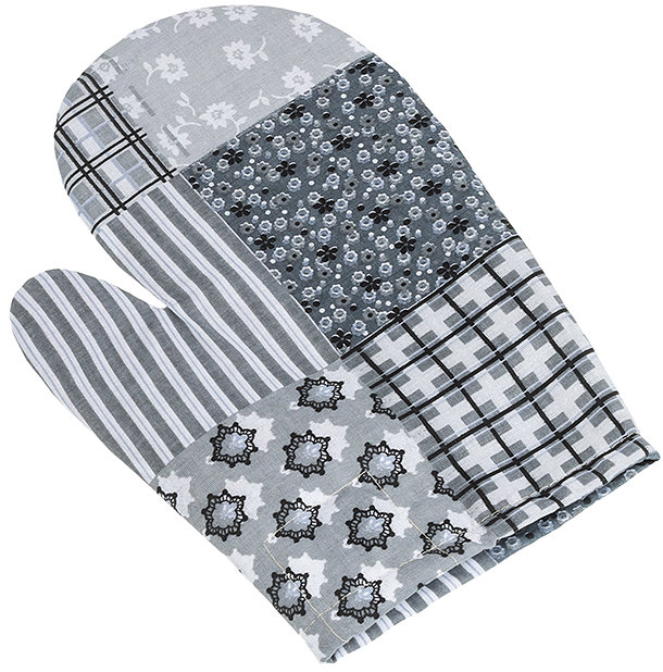 Bellatex Chňapka Adéla 28 × 18 cm 66/241 patchwork šedý