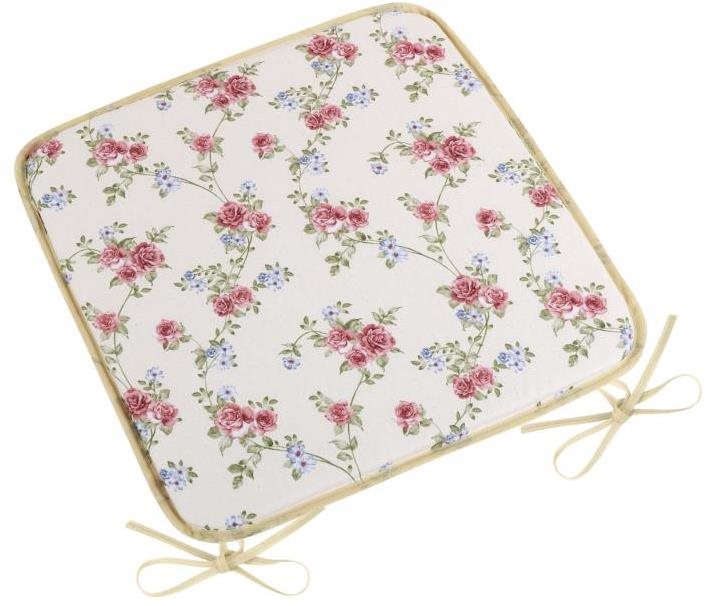 BELLATEX Sedák DITA 34/404 - hladký 40 × 40, pnoucí růžička