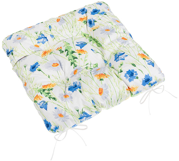 BELLATEX Sedák Adéla 41/177 prošívaný 40 × 40 cm kvítí
