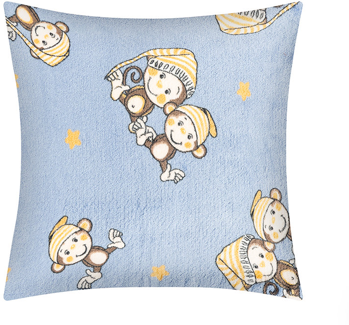 BELLATEX Ellík polštářek 35 × 40 7023/111, opička modrá