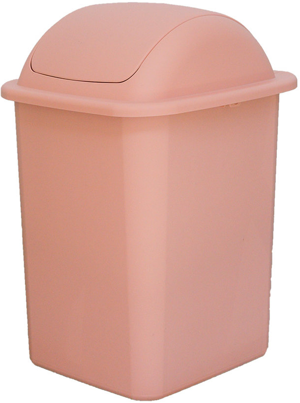 Belli E Forti Výklopný odpadkový koš FLIP, korálový, plast, 18 l
