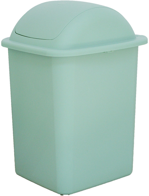 Belli E Forti Výklopný odpadkový koš FLIP, zelený, plast, 18 l