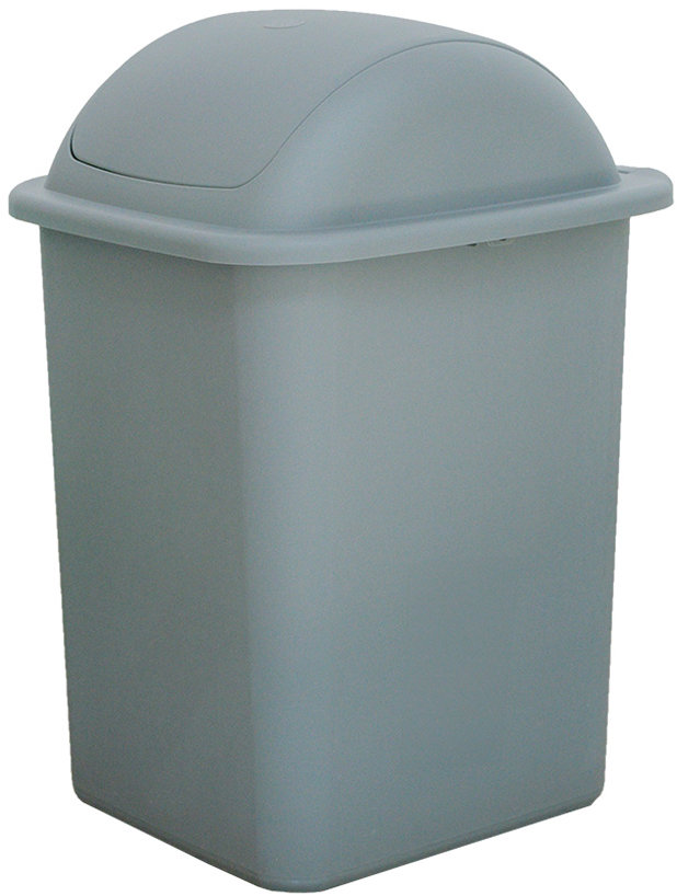 Belli E Forti Výklopný odpadkový koš FLIP, šedý, plast, 18 l