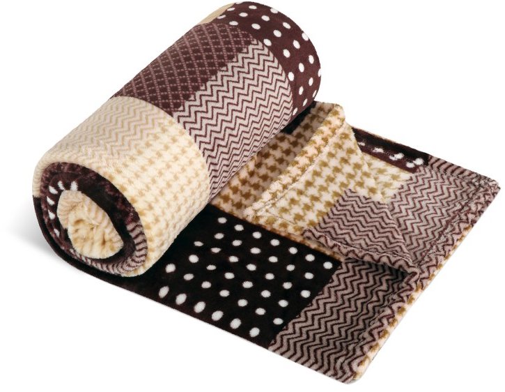 BELLATEX Kemping Plus 7700/015 150 × 200 cm, hnědá kostka