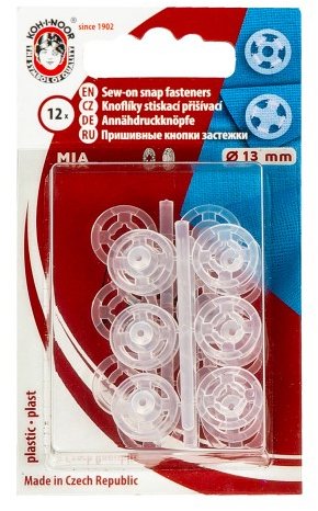 BELLATEX Knoflíky stiskací přišívací průměr 13 mm 12 ks