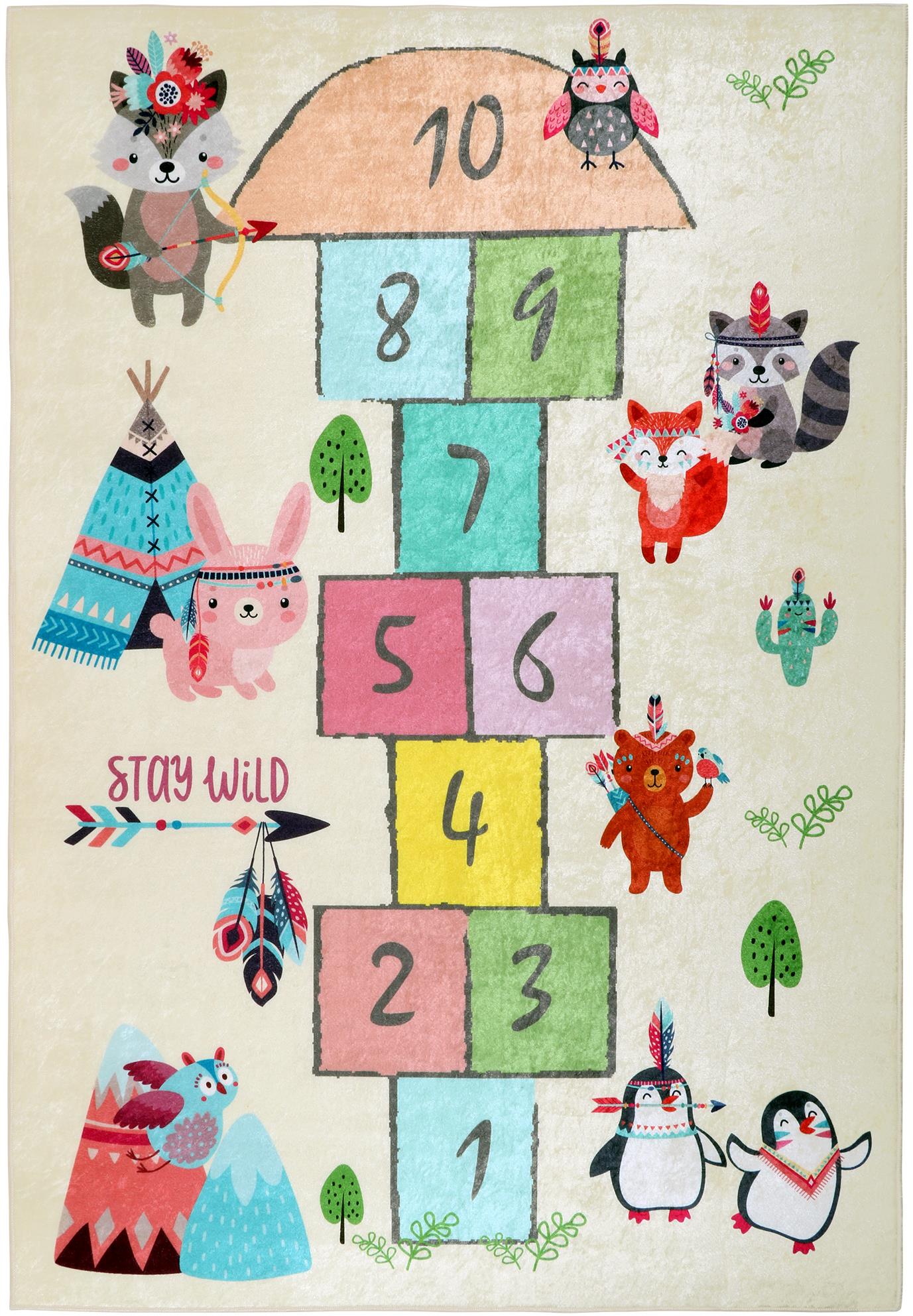 Bellatex Koberec fototisk 100 × 150 cm 3040/210 indiánská hra