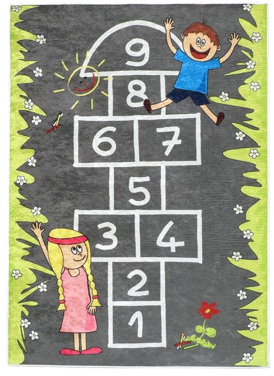 BELLATEX A 3040/203 Koberec fototisk 100 × 150 cm, skákací panák