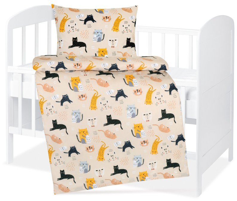 BELLATEX Povlečení dětské Agáta 90/091 kočičky, 90 × 135, 45 × 60