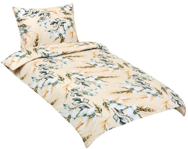 BELLATEX Povlečení bavlna 90 / 375 obilné klasy 140 × 220, 70 × 90