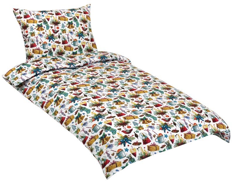 BELLATEX Povlečení bavlna 90 / CH26 Vánoce 140 × 200, 70 × 90
