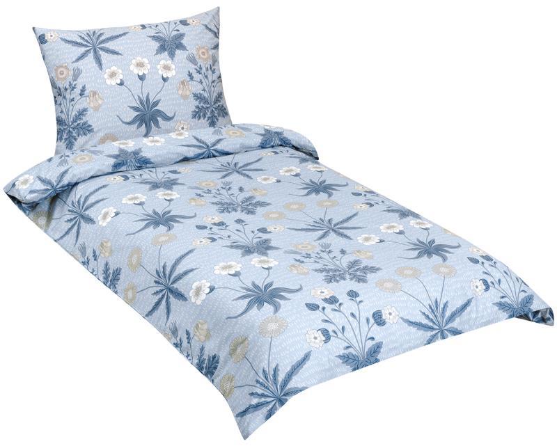 BELLATEX Povlečení bavlna 90 / 583 louka modrá 140 × 200, 70 × 90