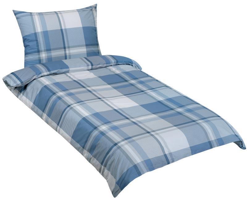 BELLATEX Povlečení bavlna 90 / 545 kostka modrá 140 × 200, 70 × 90