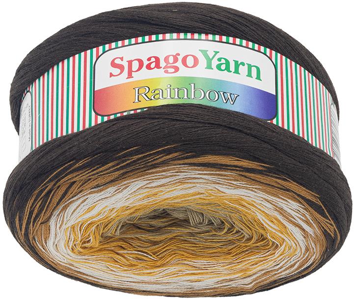Bellatex Příze SpagoYarn Rainbow 250 g - 3 hnědá, hořčicová