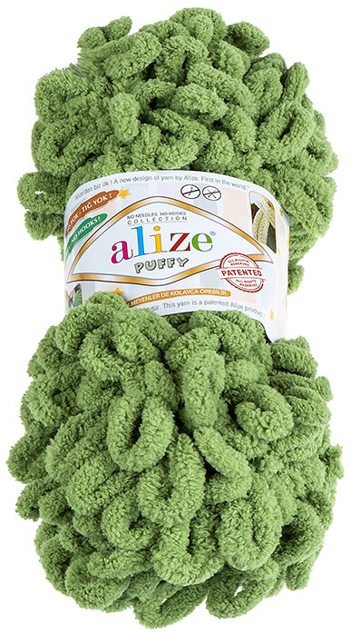 BELLATEX Příze Puffy 100 g - 485 mechová zelená
