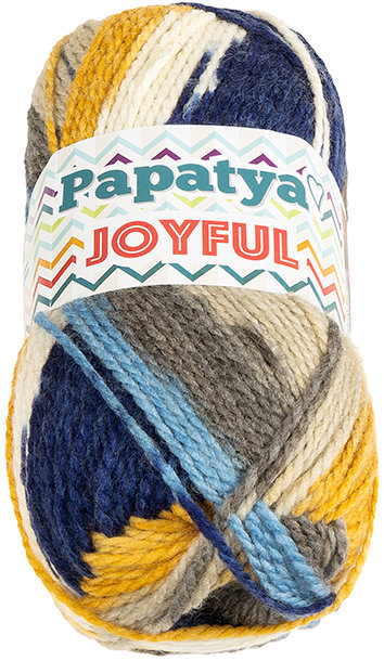 BELLATEX Joyful 100 g - 15 bílá, modrá, šedá, žlutá