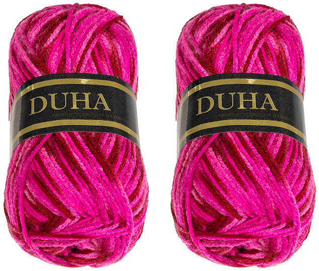 BELLATEX Duha 50 g set 2 ks - 899 sv. růžová, tm. růžová