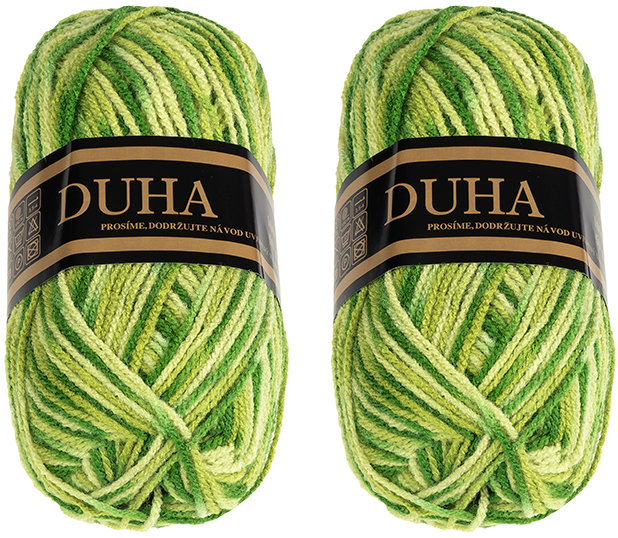 BELLATEX Duha 50 g set 2 ks - 903 sv. zelená, tm. zelená