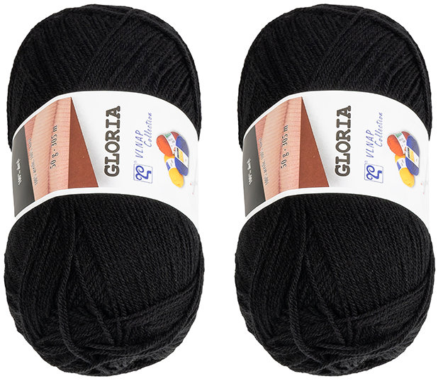BELLATEX Gloria 50 g set 2 ks - 59005 černá
