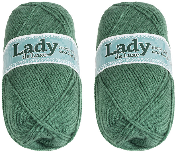 BELLATEX Lady NGM de luxe 100 g set 2 ks - 1132 mechově zelená