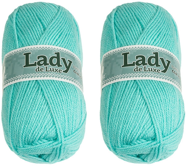 BELLATEX Lady NGM de luxe 100 g set 2 ks - 922 sv. tyrkysová