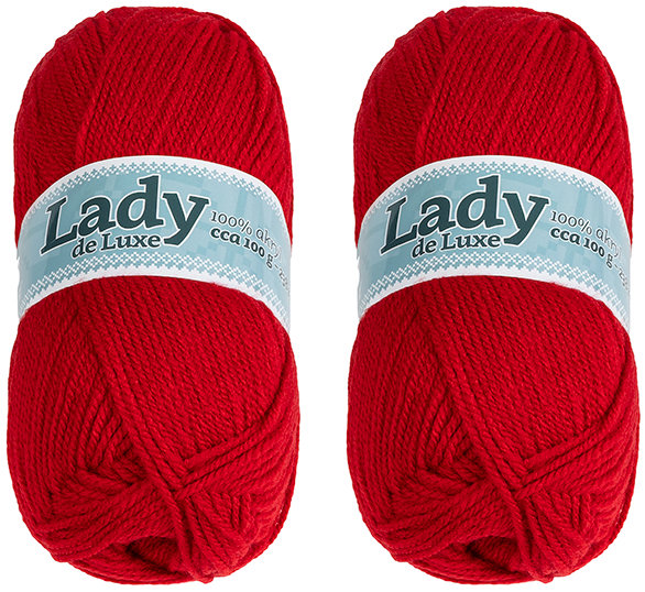 BELLATEX Lady NGM de luxe 100 g set 2 ks - 933 červená