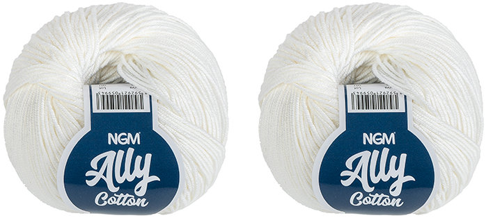 BELLATEX Ally cotton 50 g set 2 ks - 000 bílá