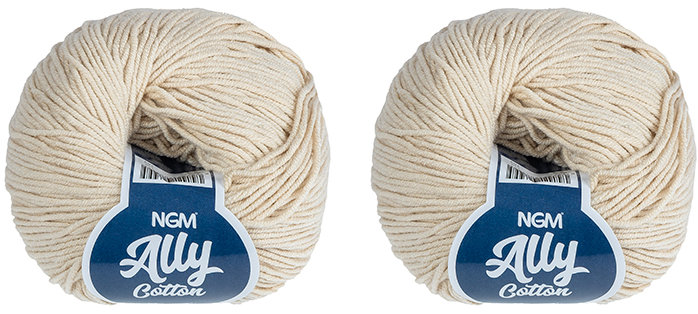 BELLATEX Ally cotton 50 g set 2 ks - 034 šampaň