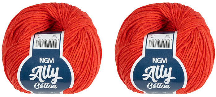 BELLATEX Ally cotton 50 g set 2 ks - 058 červená