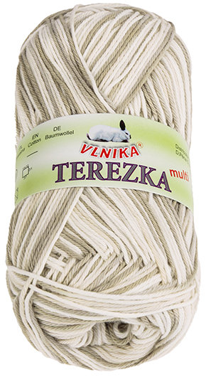 BELLATEX Příze Terezka multi 50 g - 250 bílá, béžová, hnědá