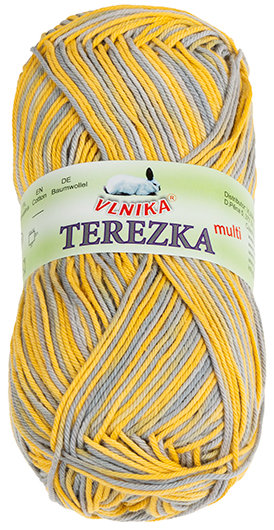 BELLATEX Příze Terezka multi 50 g - 262 hořčicová, šedá
