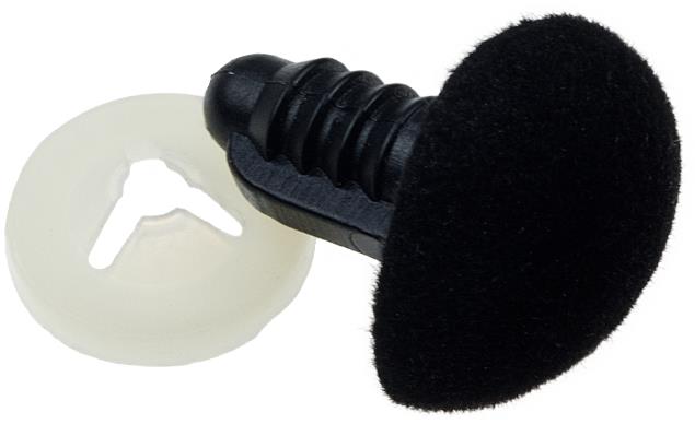 BELLATEX G - očička nebo čumáček - prům. 5 mm - černý - 10 ks