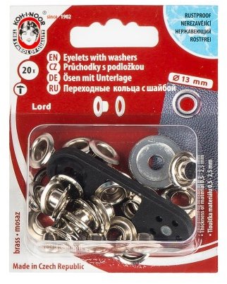 BELLATEX Obuvní kroužek s podložkou průchodka 13 mm (7 × 5 × 13) 20 ks